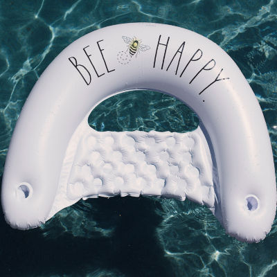 Rae Dunn Bee Happy Chair Lounger Pool Float