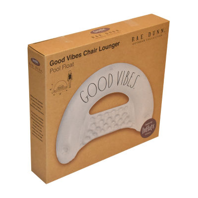 Rae Dunn Good Vibes Chair Lounger Pool Float