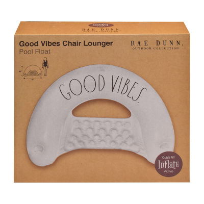 Rae Dunn Good Vibes Chair Lounger Pool Float