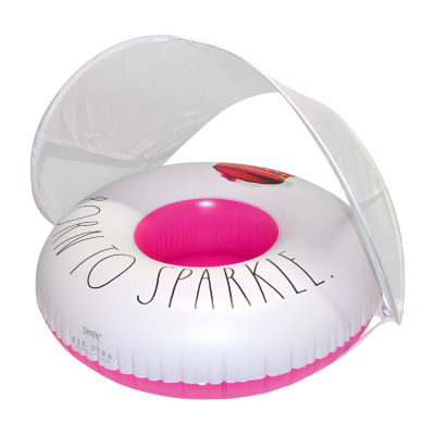 Rae Dunn Born To Sparkle Toddler Float With Canopy Pool Float