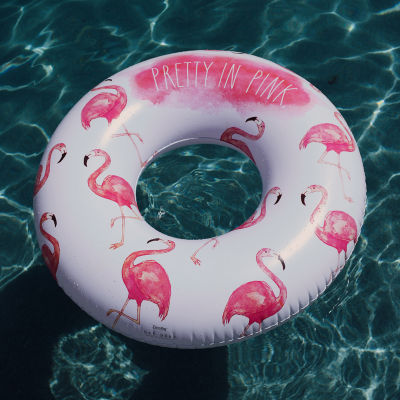 Rae Dunn Pink Flamingo Inflatable Jumbo Pool Tube Pool Floats