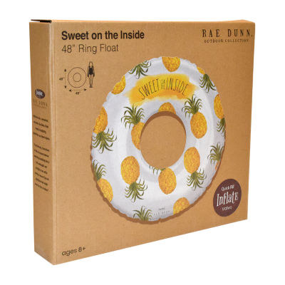 Rae Dunn Pineapple Inflatable Ring Float Pool Floats