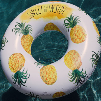 Rae Dunn Pineapple Inflatable Ring Float Pool Float