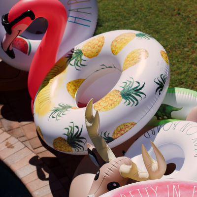 Rae Dunn Pineapple Inflatable Ring Float Pool Float