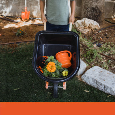 Black+Decker Realistic Wheelbarrow For Kids