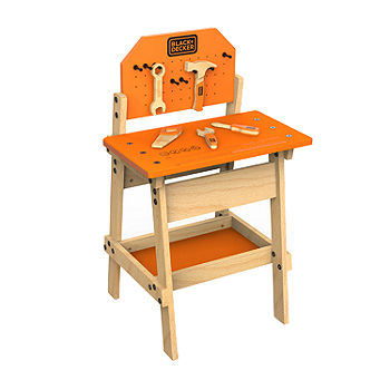 2021 New Released Black and Decker Wooden Toy Tool Bench for Kids W03D076e  - China Toy Tool Bench and Toy Work Bench price