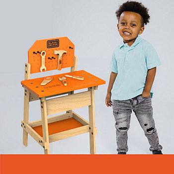Black & Decker Junior Ready to Build Play Workbench - 50 Tools and  Accessories