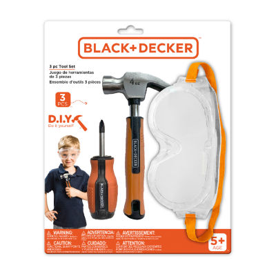 Black+Decker Pretend Play Toolset For Kids