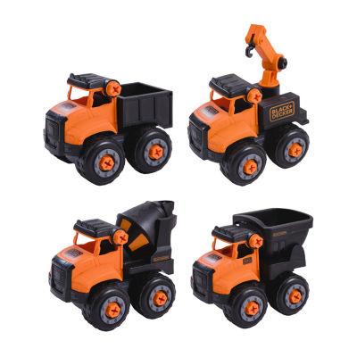 Black+Decker Mini Construction Trucks Set