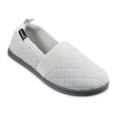 Isotoner Womens Slip-On Slippers, 7-8, Gray