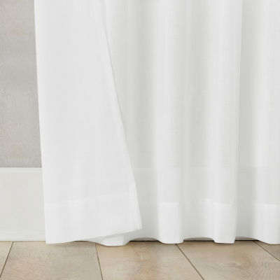 Archaeo Coralie Rod Pocket Sheer Single Curtain Panel