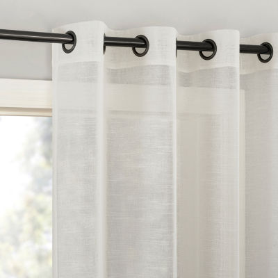 Archaeo Vail Sheer Grommet Top Single Curtain Panel