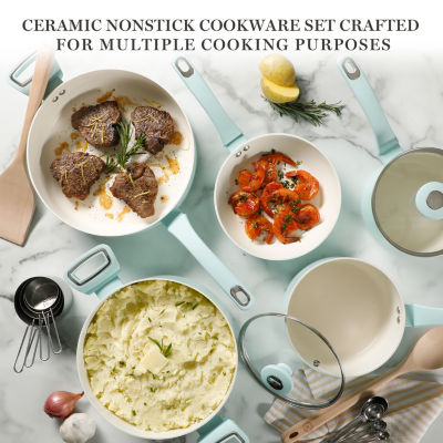 Martha Stewart Ceramic Non-Stick 19-pc. Cookware Set
