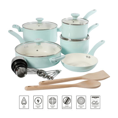 Martha Stewart Ceramic Non-Stick 19-pc. Cookware Set
