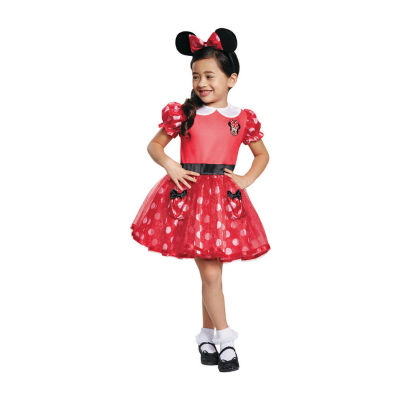 Girls Red Minnie Mouse Costume