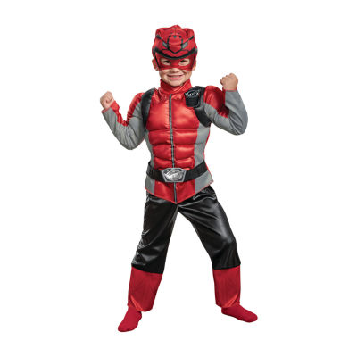 Boys Red Ranger Muscle Costume - Beast Morphers