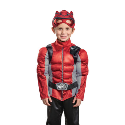 Boys Red Ranger Muscle Costume - Beast Morphers