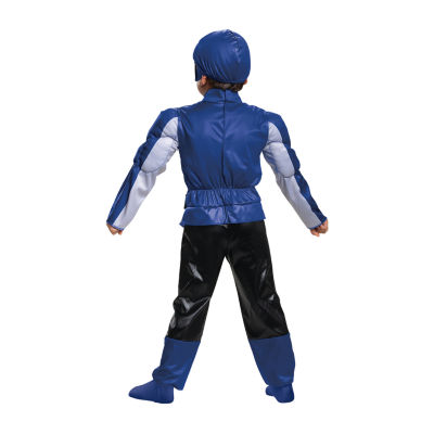 Boys Beast Morphers Blue Muscle Costume