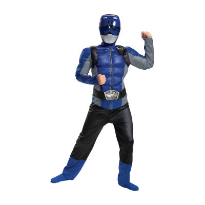 Little & Big  Boys Beast Morphers Blue Muscle Power Rangers Costume