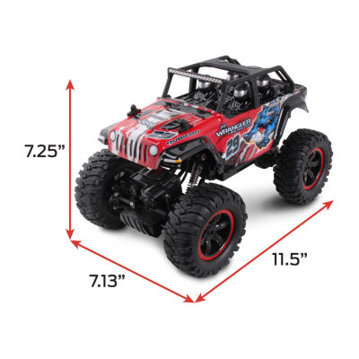 Mean Machines Rock Crawler Remote Controlled Jeep Wrangler