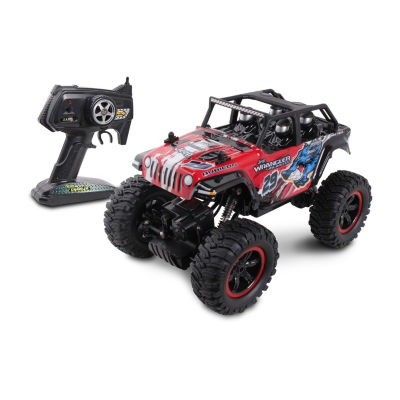 Mean Machines Rock Crawler Remote Controlled Jeep Wrangler Truck