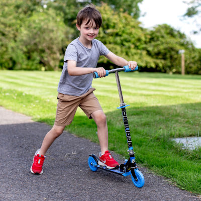 Ozbozz Nebulus Two Wheel Kids Scooter : Blue & Black Scooter