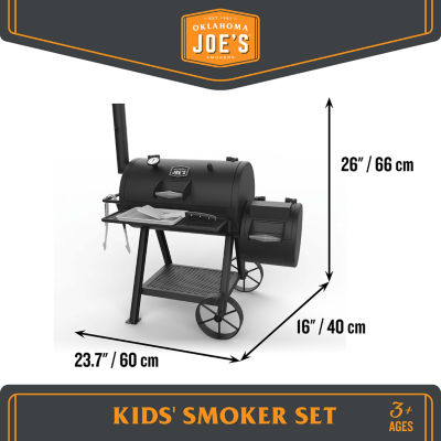 Oklahoma Joe Pretend Play Smoker With Realistic Steam & Accessories Play Kitchens