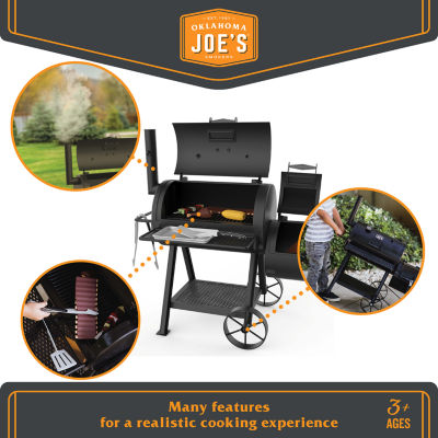 Oklahoma Joe Pretend Play Smoker With Realistic Steam & Accessories Play Kitchens