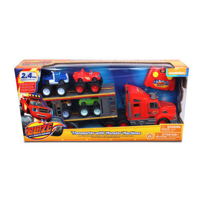 Nkok Blaze And The Monster Machines Rc - Transporter With Monster Machines