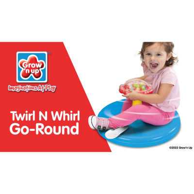 Grown'N Up Twirl N Whirl Go-Round - Toddler Spinning Activity Toy