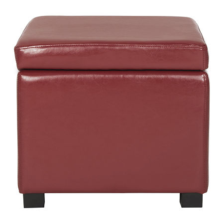 Safavieh Jonathan Accent Ottman Ottoman, One Size, Red