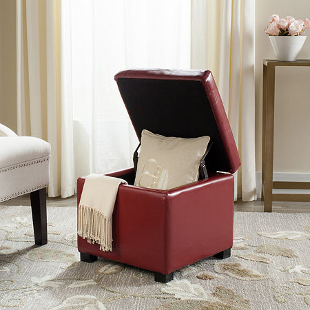 Safavieh Jonathan Accent Ottman Ottoman, One Size, Red