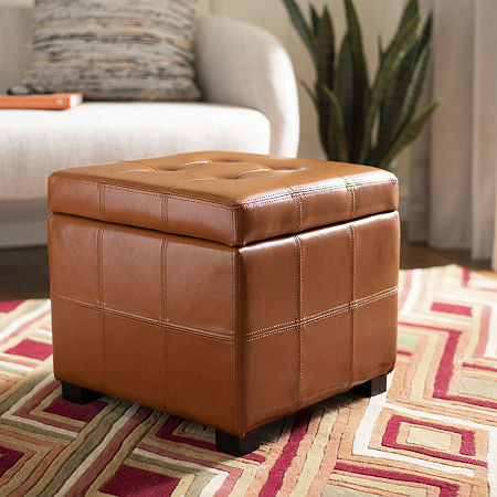 Safavieh Maiden Accent Ottoman Ottoman, One Size, Brown