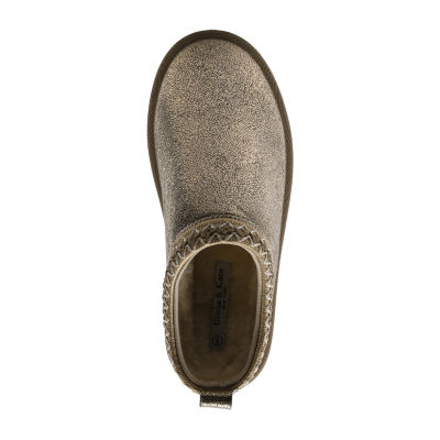 Olivia & Kate Stormy Womens Round Slip-On Shoe