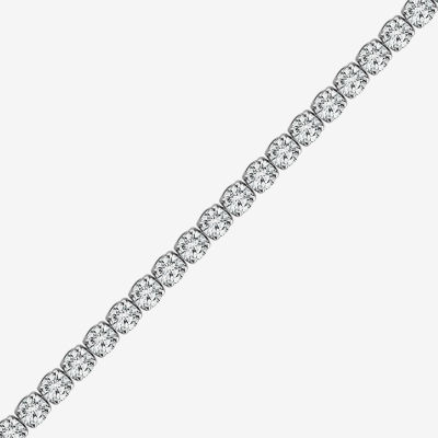 (F, Si2) Womens 2 1/4 CT. T.W. Lab Grown White Diamond 14K White Gold 8 Inch Tennis Bracelet