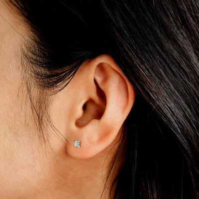 Yes, Please!, (G/I2) Womens 1/10 CT. T.W. Lab Grown White Diamond 14K Gold Over Silver 2 Pair Earring Set