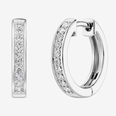 Yes, Please! (G. Si1-Si2) Womens 1/4 CT. T.W. Lab Grown White Diamond 14K Gold Over Silver Sterling Silver 2 Pair Jewelry Set