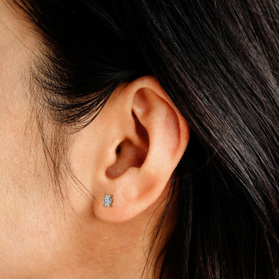 Yes, Please!, (G/I2) Womens 1/10 CT. T.W. Lab Grown White Diamond 14K Gold Over Silver 2-pc. Jewelry Set