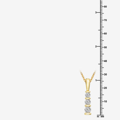 Yes, Please!, (G/I2) Womens 1/10 CT. T.W. Lab Grown White Diamond 14K Gold Over Silver 2-pc. Jewelry Set