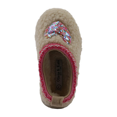 Olivia & Kate Toddler Girls Round Closed Toe Clogs