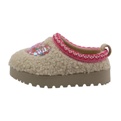 Olivia & Kate Toddler Girls Round Closed Toe Clogs