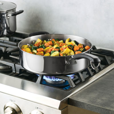Farberware Stainless Steel 6-qt. Covered Saute Pan