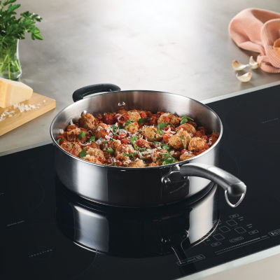 Farberware Stainless Steel 6-qt. Covered Saute Pan