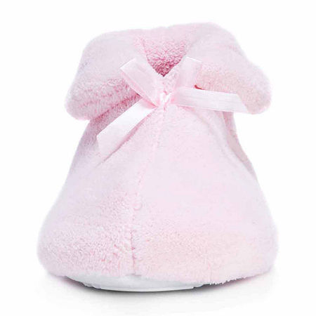 Muk Luks Womens Bootie Slippers, Small, Pink