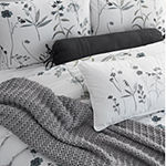 Queen Street Bonnie Grey Floral Midweight Comforter Set
