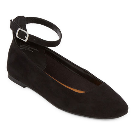 1950s Style Shoes | Heels, Flats, Boots, Sandals a.n.a Womens Kearney Ballet Flats 8 Medium Black $24.69 AT vintagedancer.com