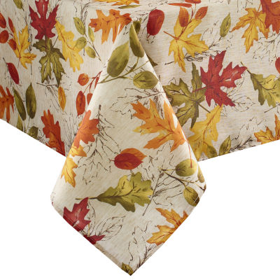 Elrene Home Fashions Autumn Leaves Tablecloth