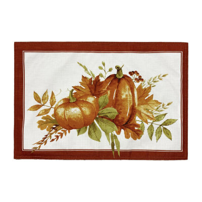 Elrene Home Fashions Autumn Pumpkin Grove Set 4-pc. Placemat