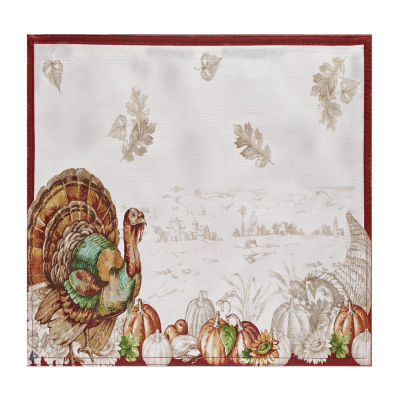 Elrene Home Fashions Holiday Turkey Set 4-pc. Placemats