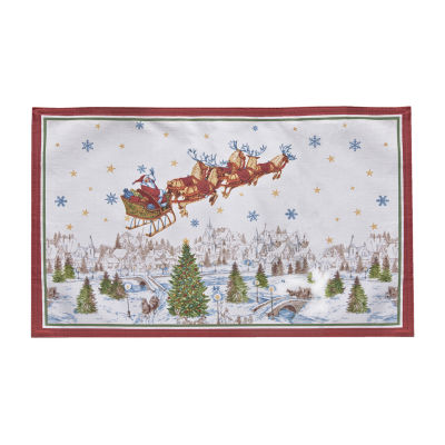 Elrene Home Fashions Santa's Snowy Sleighride Set 4-pc. Placemat